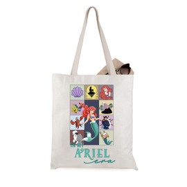 WCGXKO Mermaid Princess Gift In My Ariel Era Tote Bag Mermaid Lover Gift Cartoon Princess Character Gift (Ariel Era CA)