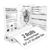 Thermal Paper 8.5" x 11" US Letter Size, 2 Rolls