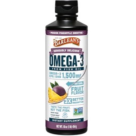 Barleans Omega Swirl Ultra High Potency Fish Oil Passion Pineapple 16 oz by Barleans                                                                  