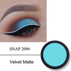 Erinde Single Sky Blue Eyeshadow Palette, Nude Tones Matte Eyeshadow Palette, Waterproof Pressed Powder Eyeshadow Palette, High Pigmented & Long Lasting Basic Shade Eye Makeup