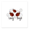 CafePress Lady Bugs Square Car Magnet 3 X 3 Square