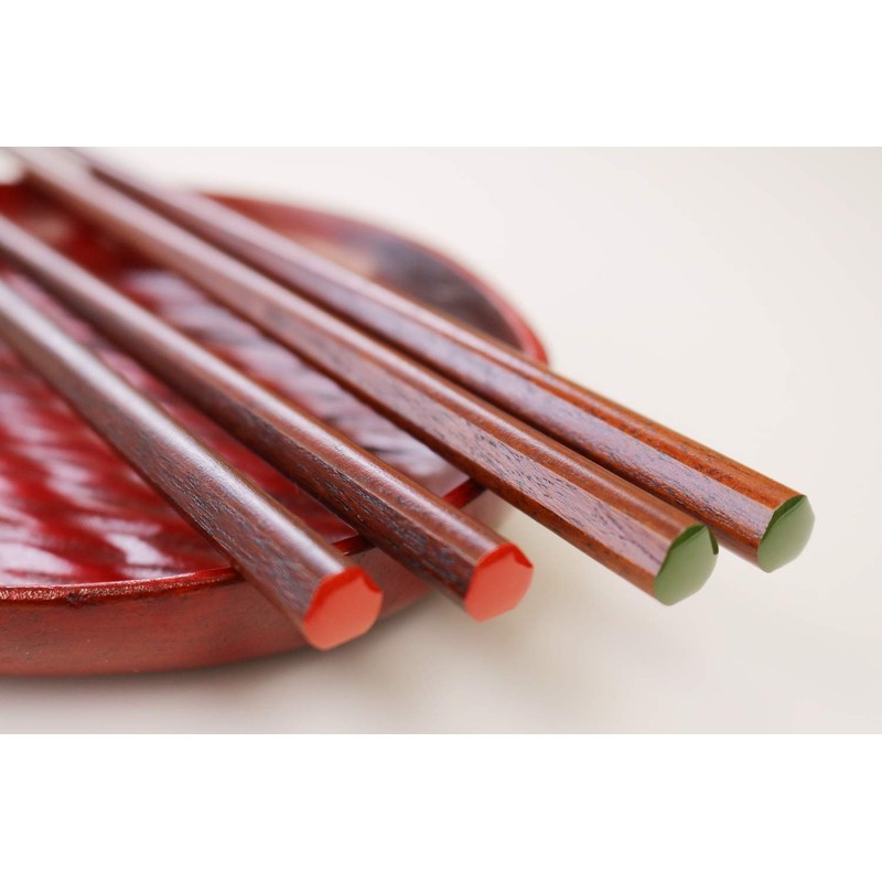 Ishida KP Lacquered Triangle Plain Chopsticks Made in Japan 8.3