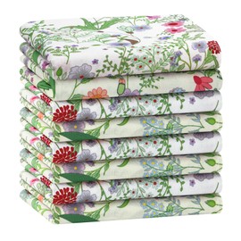 HOULIFE Handkerchiefs for Women, Soft Cotton Women’s Handkerchief, Floral Ladies Hankies, Vintage Flower Lady Hanky
