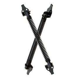 DURIGID 14" Gate Springs Self Closing Outdoor Door, Heavy Duty Automatic Gate Closer Adjustable Tension Control Gate Hardware for Heavier Wood Vinyl Fence, Black, 2 Pack