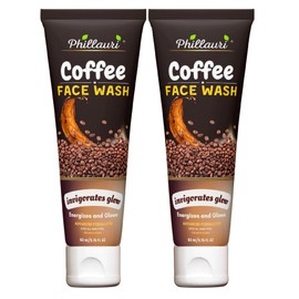 Phillauri coffee face wash | face wash for oily skin | face wash for oily and acne prone skin | 120ml (Pack of 2)