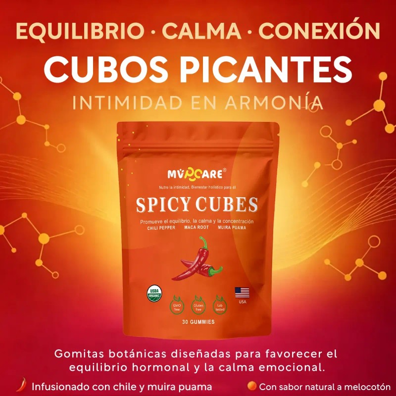 Cubos Románticos Con Sabor A Chile Picante, 30 Unidades De