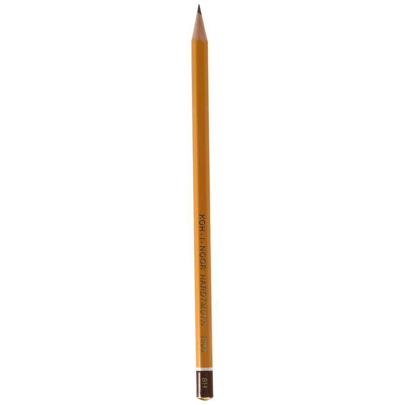 KOH-I-NOOR 8H Graphite Pencil (Pack of 12), yellow