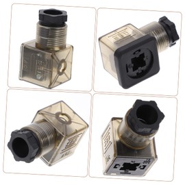 CORHAD 3pcs Solenoid Valves Connector with Led Indicator Light Prong Electrical Junction Box for Solenoid Accessories Easy to Use and Store Compact Design