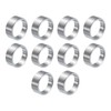 QUARKZMAN 10pcs Stainless Steel Spacer 12mm Bore x 15mm OD