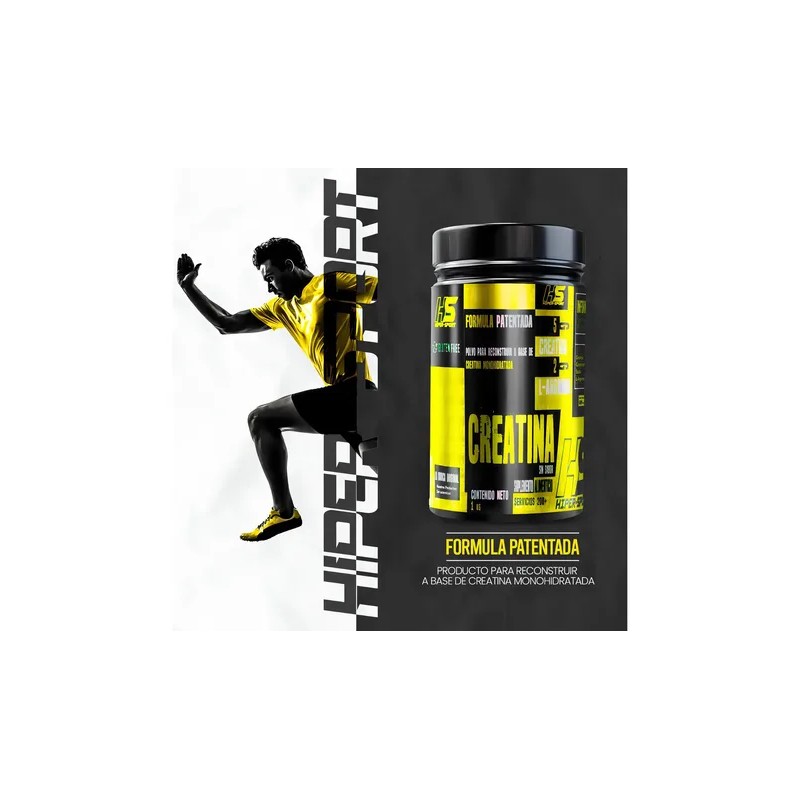 Creatina Monohidratada HS Supplements 1 Kg Polvo Sabor Natural Moras
