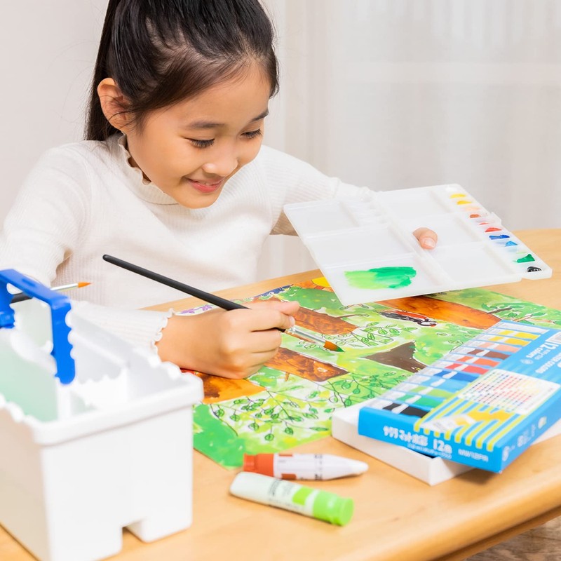 Sakura Crepas Paint Set of 4 Colors, Red, Blue, Yellow,