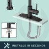 FORIOUS Black Kitchen Faucet with Pull Down Sprayer 2 Modes