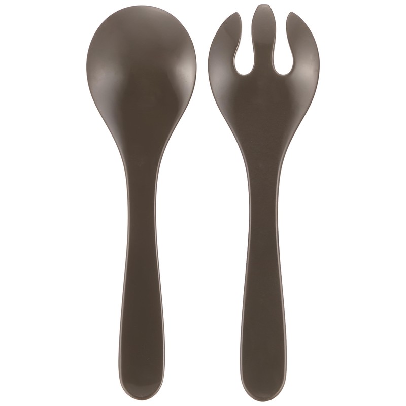 Blackened Wood TT20745272 Serving Server Fork and Spoon Serving Set,