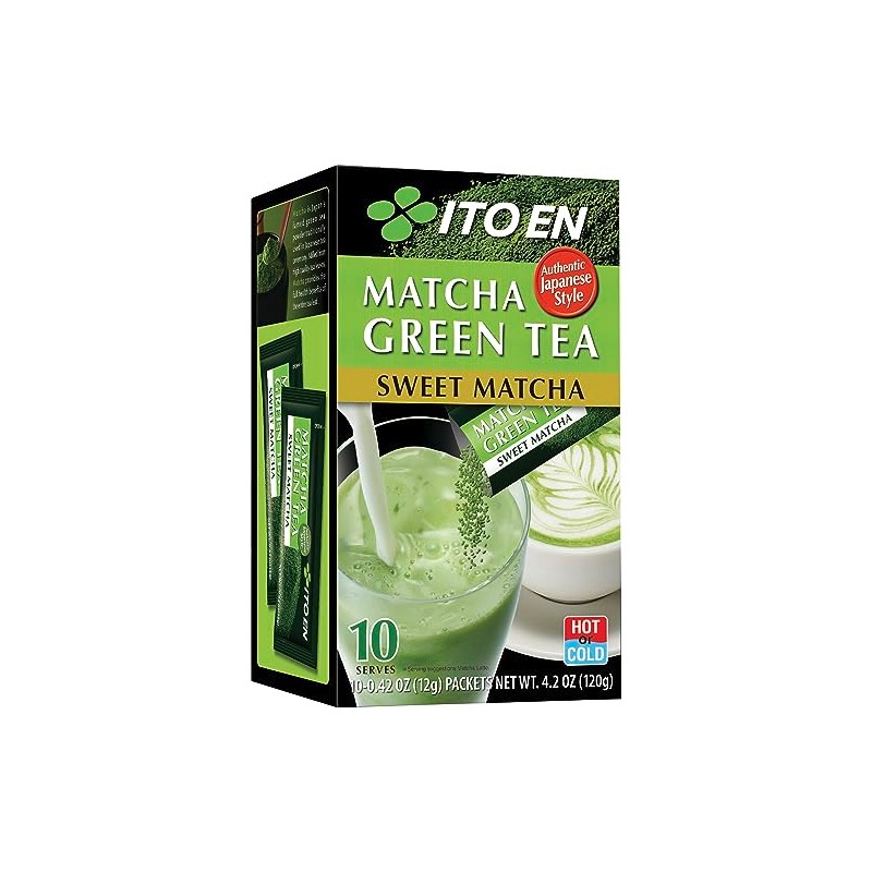 Ito En Sweet Matcha Powder Sticks, 10 Sticks