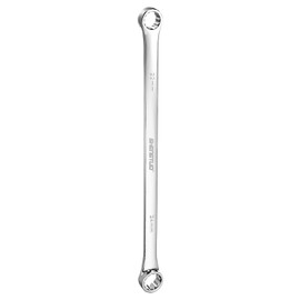 HARFINGTON Double End Box Wrench 22 x 24 mm Metric 12 Point 0 Degree Offset Extra Long Double End Box Ratcheting Wrench CR-V Polished Long Spanner Tools for Repairs