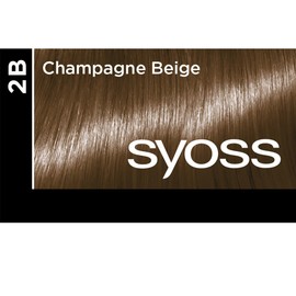 Syoss Hair Color Cream, 1.8 oz (50 g) + 1.8 oz (50 g), 2B Champagne Beige (x 1)