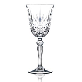 Lorenzo RCR Crystal Collection Water Glass Set Lorren Home Trends-Melodia, 6 Count (Pack of 1), Red Wine Goblet,7.5 fluid ounce
