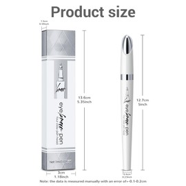 2024 New Upgrade Waterproof Microblading Eyebrow Pencil 4-Tip Eyebrow Pencil for Natural Eyeliner Makeup (Dark brown) (Light Brown)