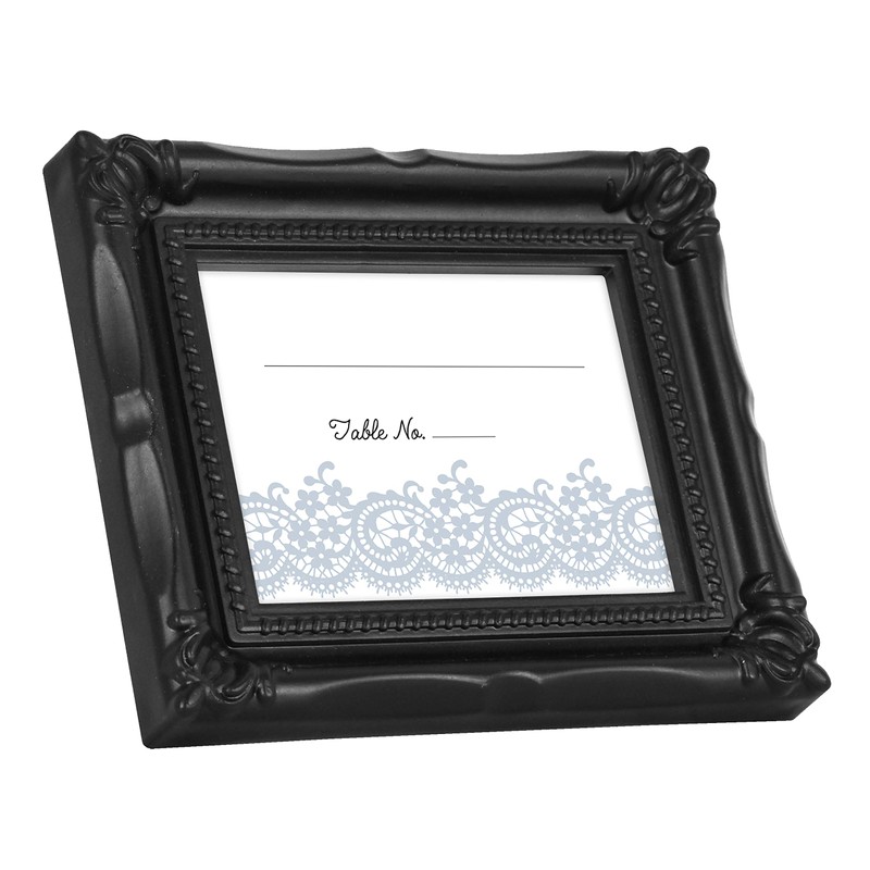 MCS Wedding Photo Frame/Placecard Holder, 24-Pack, Black (69039)