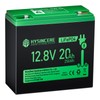 12V 20Ah LiFePO4 Battery, Built-in 30A BMS, Deep Cycles Rechargeable