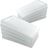 Merriway BH07089 (10 Pcs) Clear Furniture Window Soft Ridged Stackable