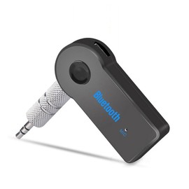 Dilwe Adaptador Bluetooth para Coche, Adaptador Auxiliar Bluetooth Receptor de música Bluetooth portátil, Mini Adaptador Auxiliar inalámbrico de 3,5 mm para estéreo de Coche en casa