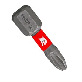 Diablo Reduced Phillips Drive Bits for Drywall for Fastening Screws and Nuts - MaxTorque Zone, Impact Strong, 1/4" Hex Shank, PHR2 Screwdriver Head - #2, 1" Length, 25-Pack - DPH2R1P25