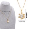 BYETOCE Christmas Snowflakes Necklace Alloy Holiday Jewelry for Women Gold