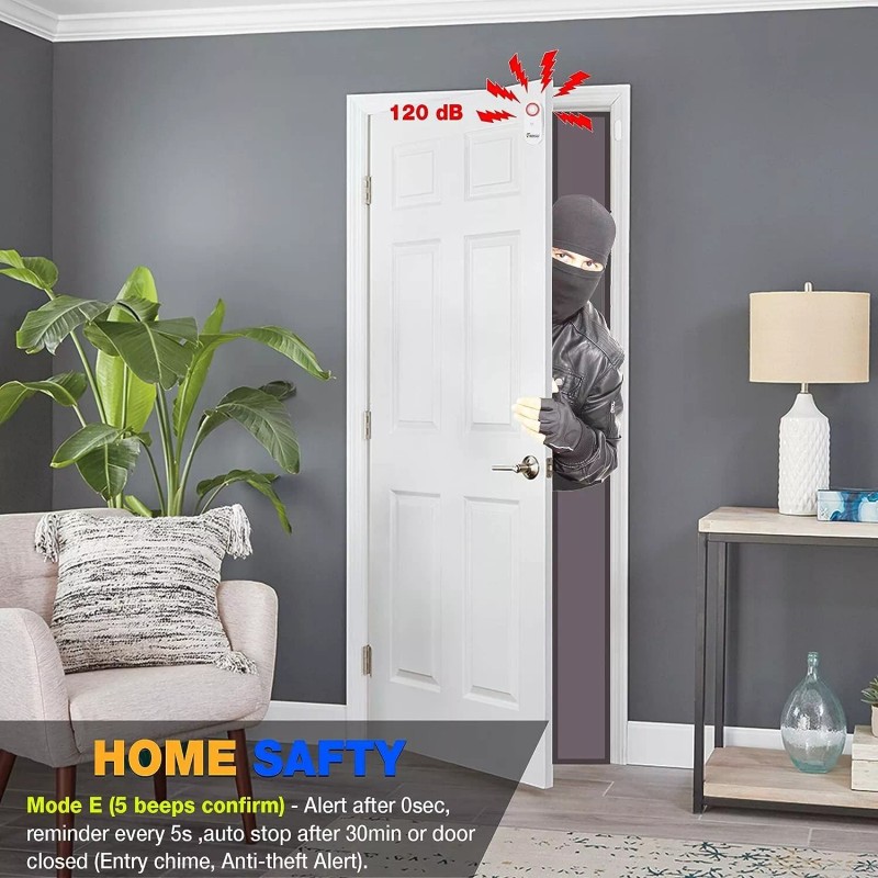FRIDGGI 3in1 Alarm Door Alarm With Delay 80 To 120