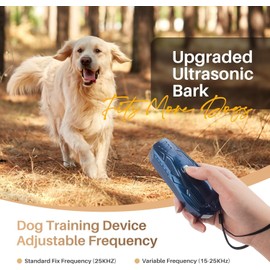 Bubbacare Anti Bell Gerät Hunde, Tragbares Ultraschall Antibell Ultraschall Gerät mit Doppelfrequenz, 16.4 Fuß Effektives Antibell für Hunde für das Training im Innen- und Außenbereich