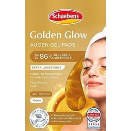 Schaebens Golden-Glow Augen Gel-Pads - Multi Effekt - reduzieren Augenringe und Schwellungen VEGAN