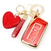 YIKECASE Key Fob Cover with Diamond Keychain Compatible with Lexus