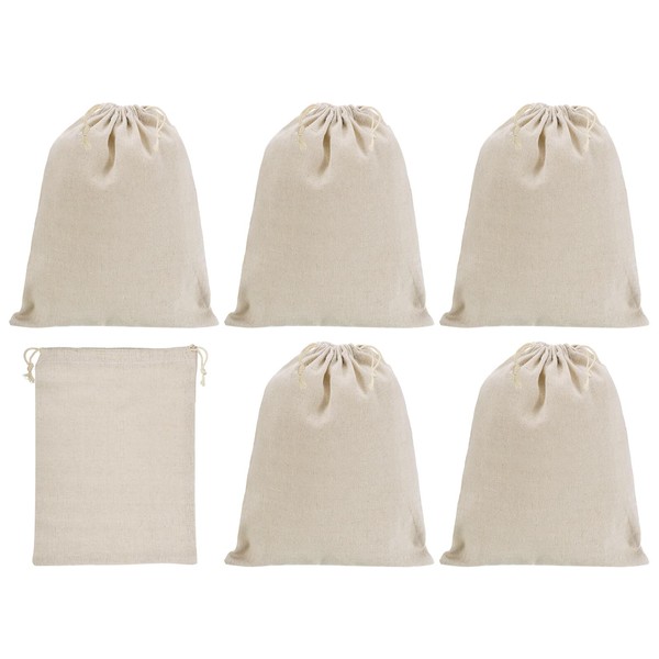 PATIKIL 14"x10" Coin Money Sacks Bag, 6Pcs Bank Deposit Change
