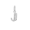 NKlaus Letter J Small Pendant 925 Sterling Silver 8 mm