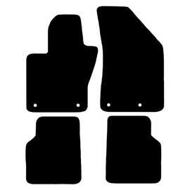 Auto Mat Store Custom Fit 4 Piece Carpet Floor Mats Compatible with 2018-2024 Jeep Compass - Black