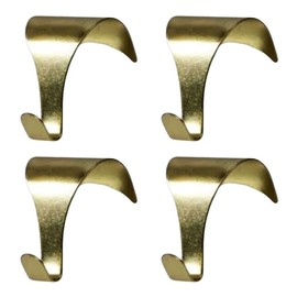 Picture Rail Hooks Moulding Hanging Brass Hooks 10 pc S Shaped Large Picture Rail Hangers for Hanging Picture Art Gallery Display Wall Decor Hold up to 20kg.