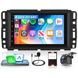 Android Car Stereo for Chevy Silverado GMC Sierra Yukon 2007-2013 with Wireless CarPlay Android Auto, Orderich 2G+64G 7 Inch Touchscreen Car Radio GPS Navigation WiFi SWC Bluetooth with Backup Camera