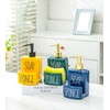 Ceramic soap Dispenser with Sponge Holder for Kitchen Sink Bathroom