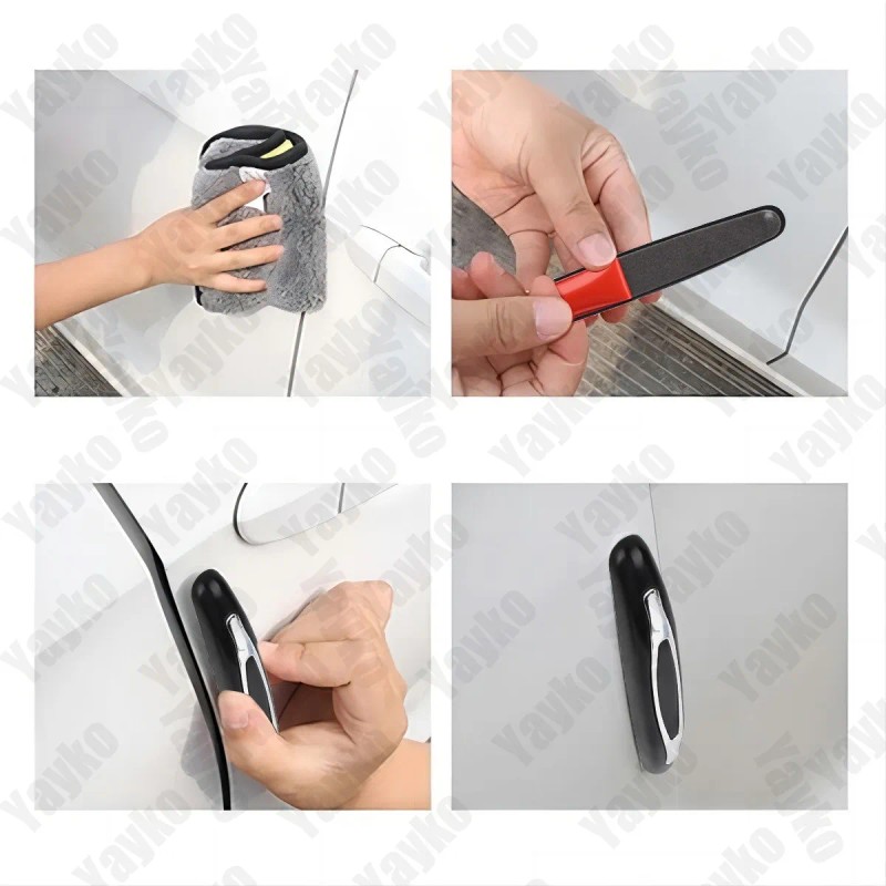 4 Piezas Universal Protector Puerta Evita Golpes Y Rasguños