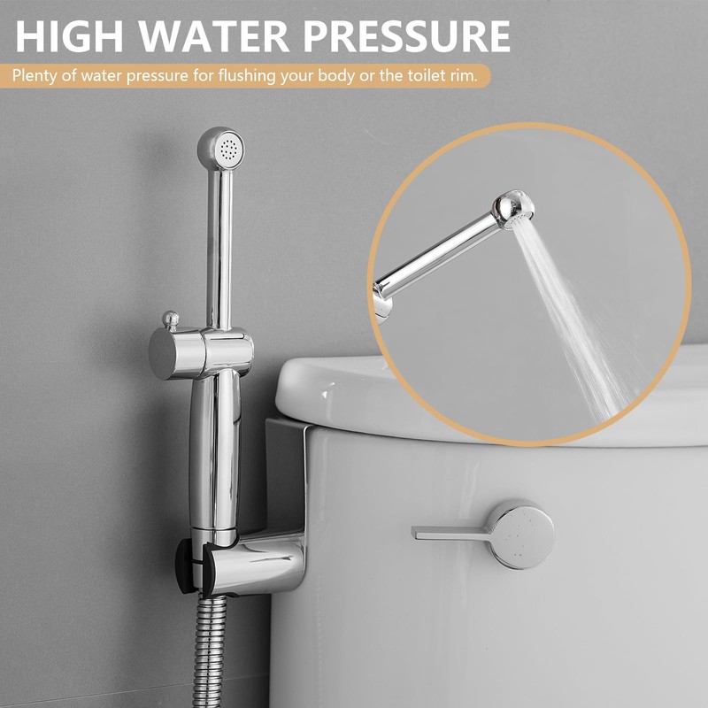 BATHLAVISH All Brass Bidet Sprayer Set for Toilets, Wall or