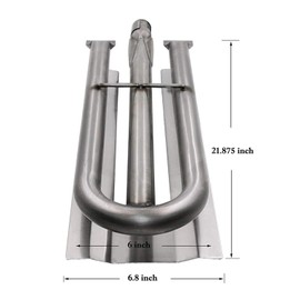 Hisencn Stainless Steel Grill Burner Tube Replacement for Select Viking 316-911, VGBQ 30" T Series, VGBQ 41" T Series, VGBQ 53 and Others Gas Grill Models