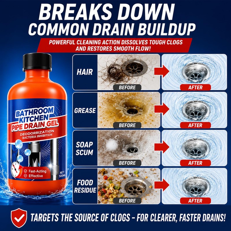 Drain Clog Remover, Liquid Plumber Drain Cleaner, Sink Cleaner, Pipe