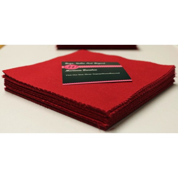 MDG charm pack Blood Red Solid MDG 48 - 5"