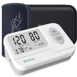 Wellue Automatic Blood Pressure Monitor lrregular Heartbeat Indicator 199 Memory Sets