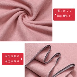 VICT POPU Large Thick Cashmere Scarf, Long Scarf, Pure Cashmere, Cashmere is Soft and Very Warm, Size 78.7 x 27.6 inches (200 x 70 cm), High Grade 11 Colors, Unisex, Christmas Gift, Fall, Winter,