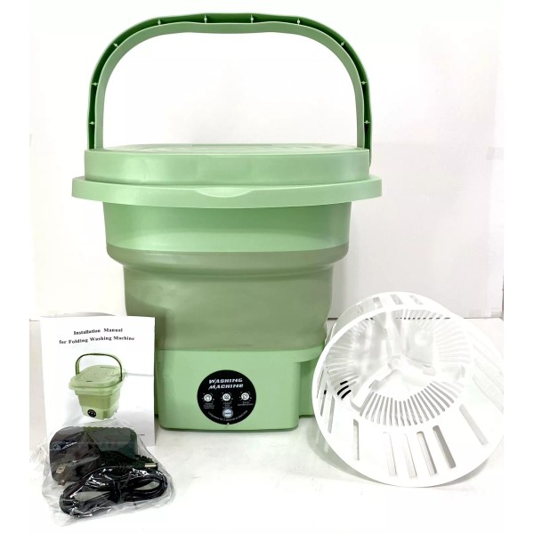 Unbranded 8L Folding Mini Portable Washing Machine - 3 Modes