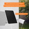 Solar Panel for Security Camera,6W Solar Panel Micro USB&USB-C,Camera Solar