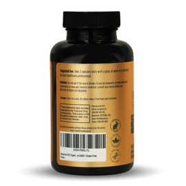 PRIME NATURAL Berberine HCl 600mg Organic Ceylon Cinnamon 400mg Organic Turmeric 200mg Organic Ginger 130mg Organic Apple Cider Vinegar 65mg Goldenseal Root 6.5mg Bioperine 3mg | 60 Capsules
