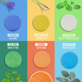 Anovina Shower Steamers Aromatherapy Gift Box Made in USA Self Care Gifts for Women and Men - All Natural Shower Bombs - Shower Tablets Made with Essential Oils