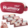 Smilejoy Mini Rummy Cube 4 Players Edition,Travel Rummy Game Set